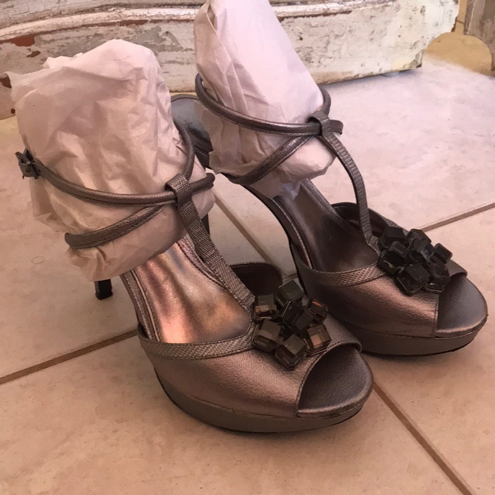 Calvin Klein Metallic Heels
